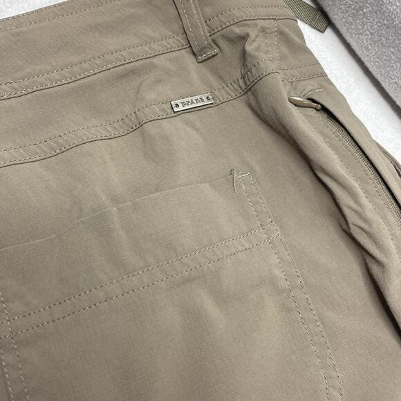Prana Khaki walking shorts/capris size 10 - Picture 5 of 7